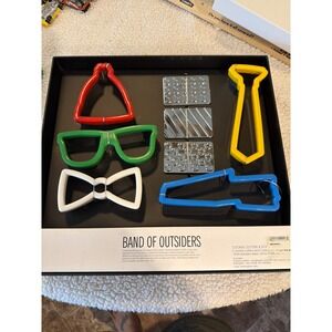 Band of Outsiders Cookie Cutter & Stamper Set 8pc Stainless Steel Menswear Theme